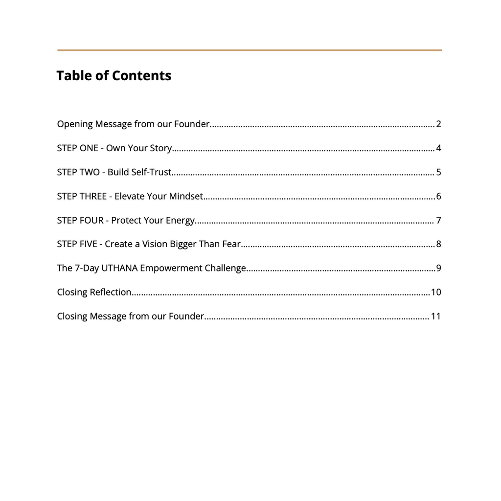 Empowerment Reset (Digital Workbook)